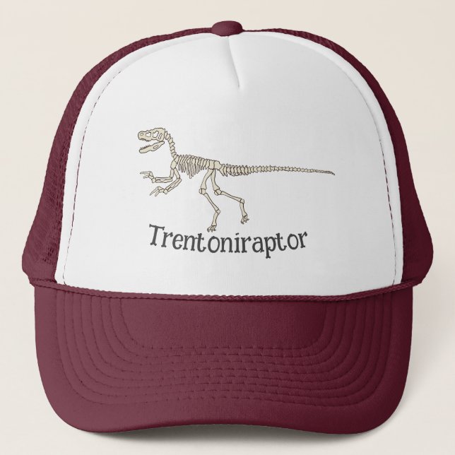 Gorra De Camionero Nombre de Velociraptor personalizado (Anverso)