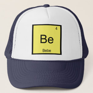 Gorra De Camionero Nombre del bebé Elemento de química Tabla periódic
