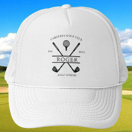 Gorra De Camionero Nombre del club de golf clásico