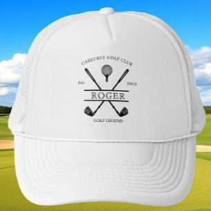 Gorra De Camionero Nombre del club de golf clásico
