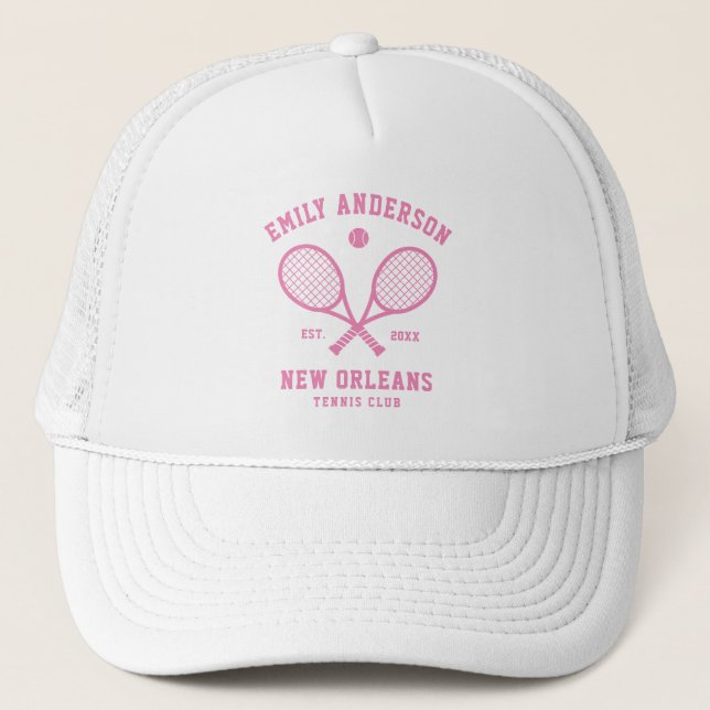 Gorra De Camionero Nombre del club de Personalizado de tenis (Anverso)