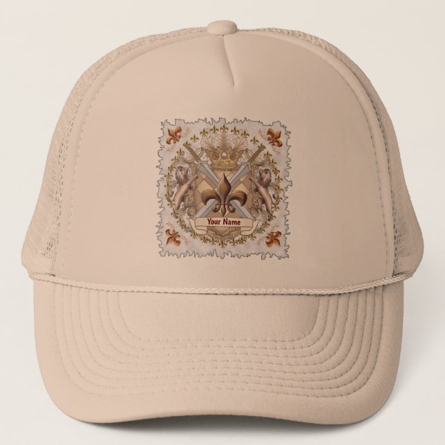 Gorra De Camionero Nombre del escudo de Lion Griffin (Anverso)
