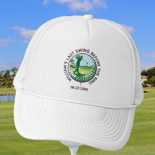Gorra De Camionero Nombre del golfista de despedida de soltero Último