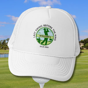 Gorra De Camionero Nombre del golfista de despedida de soltero Último