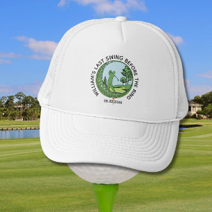 Gorra De Camionero Nombre del golfista de despedida de soltero Último