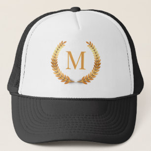 Gorra De Camionero Nombre del monograma del personalizado