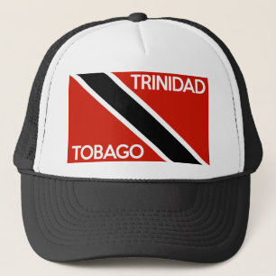 Gorra De Camionero nombre del texto de la bandera de país de Trinida