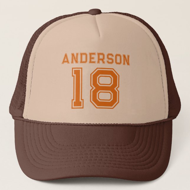 Gorra De Camionero Nombre deportivo número de tu jugador favorito (Anverso)