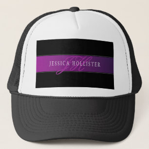 Gorra De Camionero Nombre elegante y inicial/es monogramada/s