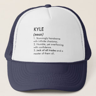 Gorra De Camionero nombre Kyle, nombre editable, nombre personalizado
