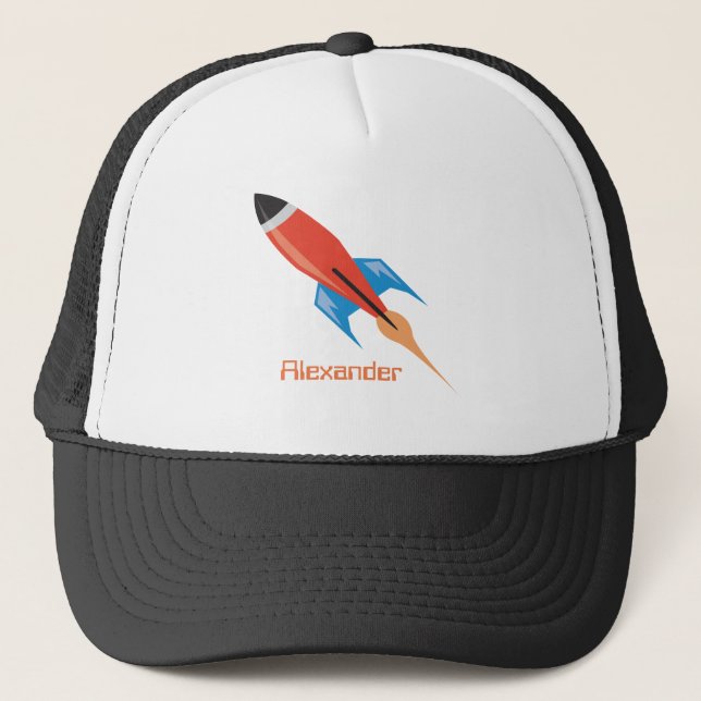 Gorra De Camionero Nombre personal de los Cohetes Espaciales (Anverso)