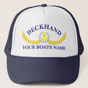 Gorra De Camionero Nombre personalizado del barco anclaje motif cejas