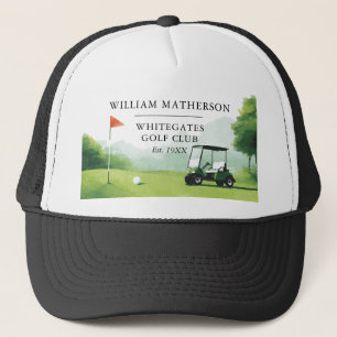 Gorra De Camionero Nombre Personalizado del Club de Golf Buggy
