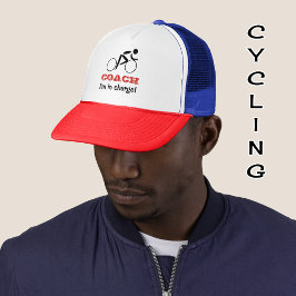 Gorra De Camionero Nombre personalizado del entrenador de ciclismo di