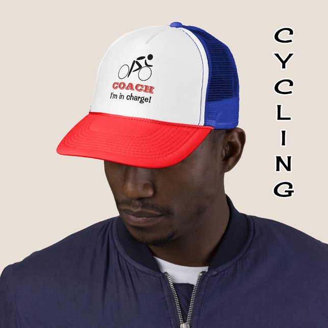 Gorra De Camionero Nombre personalizado del entrenador de ciclismo di (Subido por el creador)