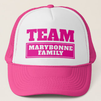 Gorra De Camionero Nombre personalizado del equipo rosa o nombre de f