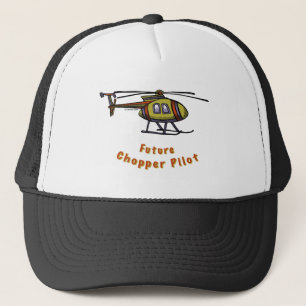 Gorra De Camionero Nombre personalizado del piloto del helicóptero fu