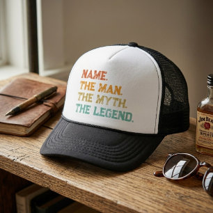 Gorra De Camionero Nombre Personalizado El Hombre El Mito La Leyenda