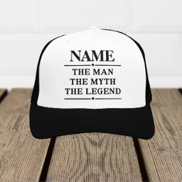 Gorra De Camionero Nombre Personalizado El Hombre El Mito La Leyenda