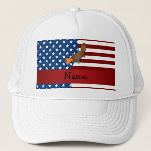 Gorra De Camionero Nombre personalizado Platypus patriótico