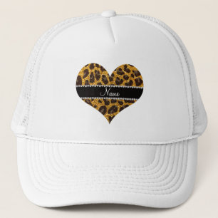 Gorra De Camionero Nombre personalizado purpurina amarillo impresión