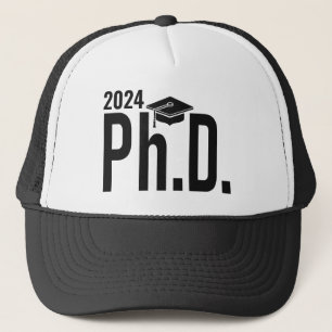 Gorra De Camionero Nombre personalizado y año Ph.D.