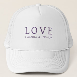 Gorra De Camionero Nombres personalizados / Texto AMOR