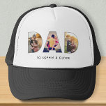 Gorra De Camionero Nombres y fotos de papá a niños<br><div class="desc">Aquí en AdeliaGifts amamos este sombrero de camionero de nombre y fotos de Dad to Kids y creemos que también te encantará. ¡El regalo perfecto o simplemente tratate! Tenemos una ENORME selección de productos con la mayoría de diseños disponibles para Hombres,  Mujeres y Niños. ¡Míralos!</div>