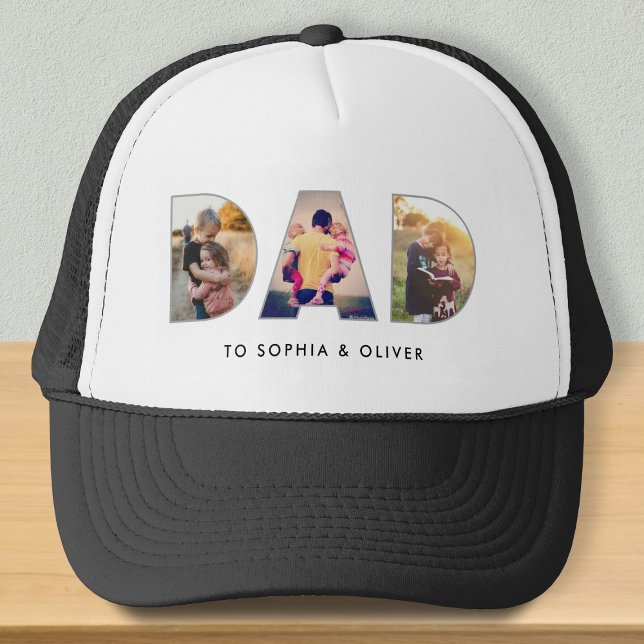 Gorra De Camionero Nombres y fotos de papá a niños (Subido por el creador)