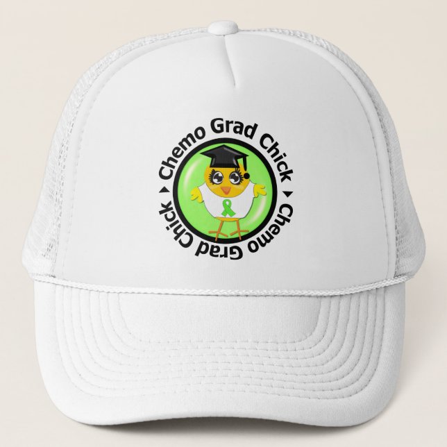 Gorra De Camionero Non Hodgkins Lymphoma Chemo Grad Chick (Anverso)