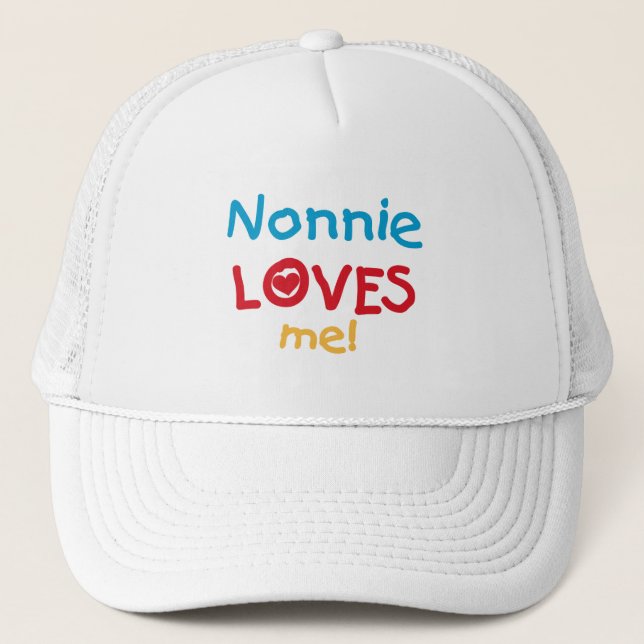 Gorra De Camionero Nonnie me ama camisetas y regalos (Anverso)
