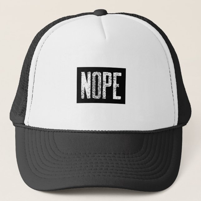 GORRA DE CAMIONERO NOPE (Anverso)
