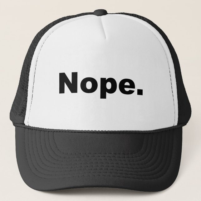 Gorra De Camionero Nope (Anverso)