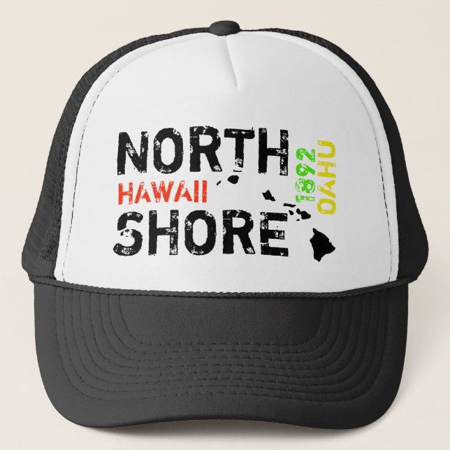 GORRA DE CAMIONERO NORTH SHORE HAWAII (Anverso)