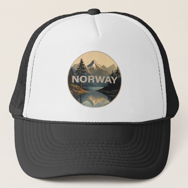 Gorra De Camionero Noruega Norge Escandinavia Europa (Anverso)