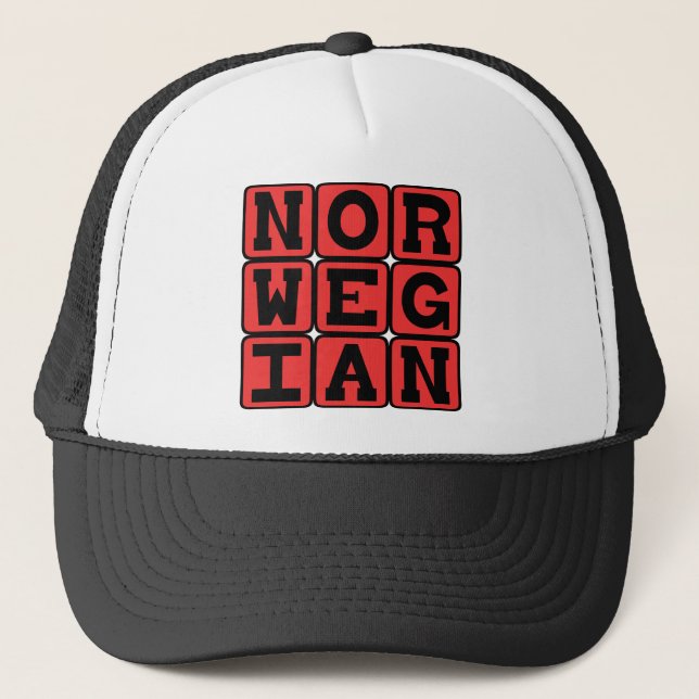 Gorra De Camionero Noruego, Nacionalidad (Anverso)