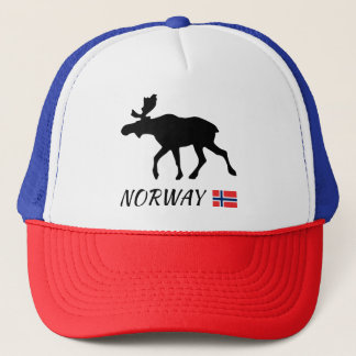 Gorra De Camionero Norway Elk and Flag