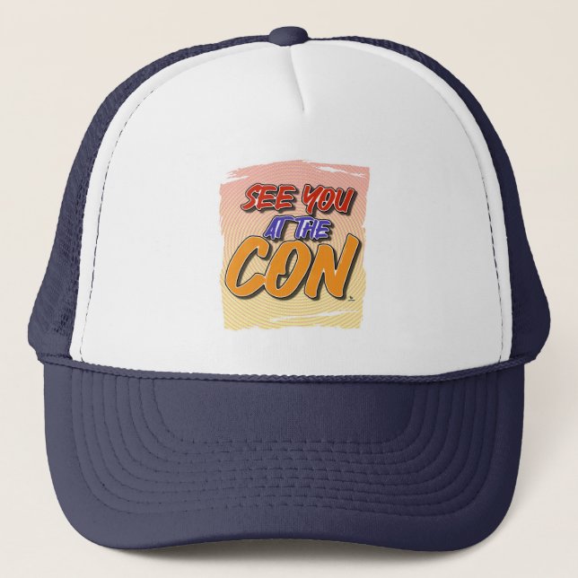 Gorra De Camionero Nos vemos en Con Comic lema temático (Anverso)