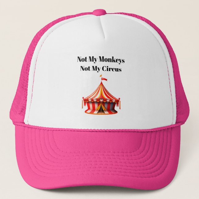 Gorra De Camionero Not My Monkeys Proverb Foam Hat (Anverso)