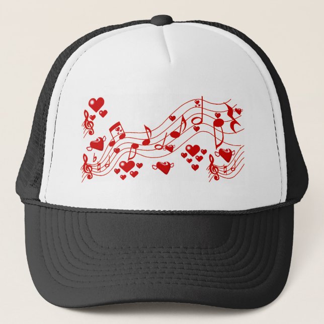 Gorra De Camionero Notas de amor_ (Anverso)