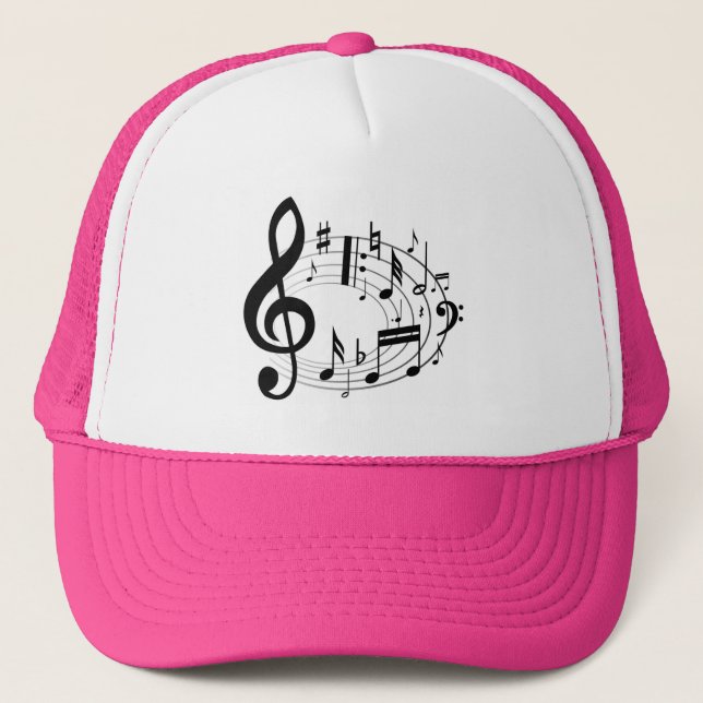 Gorra De Camionero Notas musicales (Anverso)