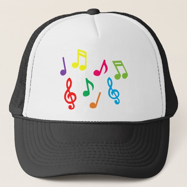 Gorra De Camionero Notas musicales (Anverso)