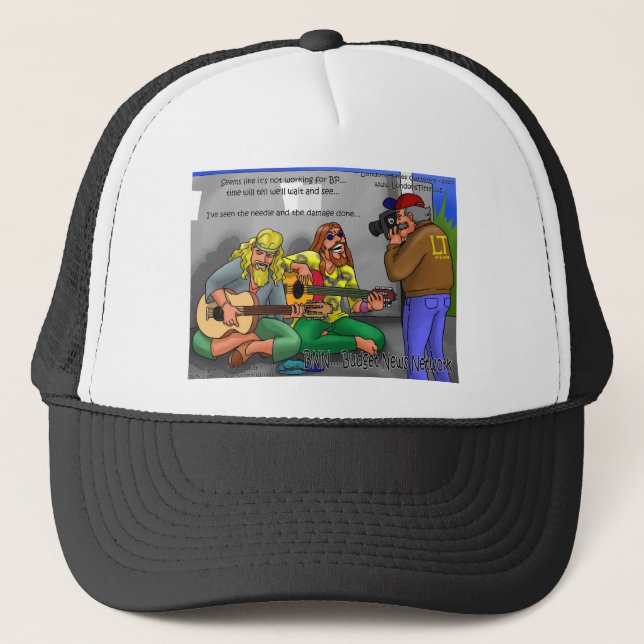 Gorra De Camionero Noticias de TV baratas Regalos divertidos Tees Mug (Anverso)