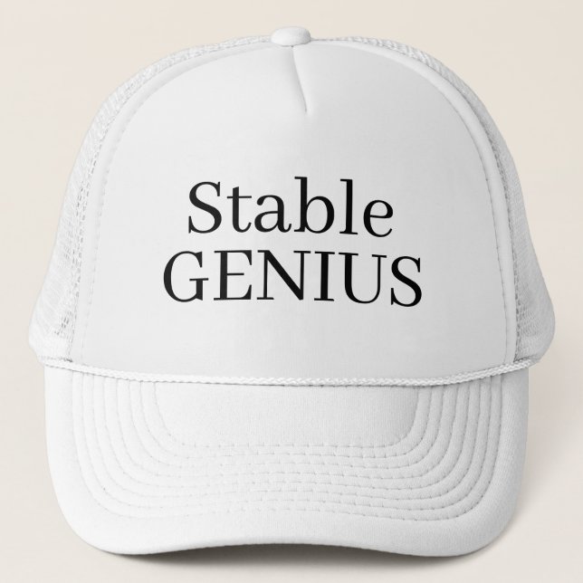 Gorra De Camionero Novedad de moda adolescente ESTABLE GENIUS (Anverso)
