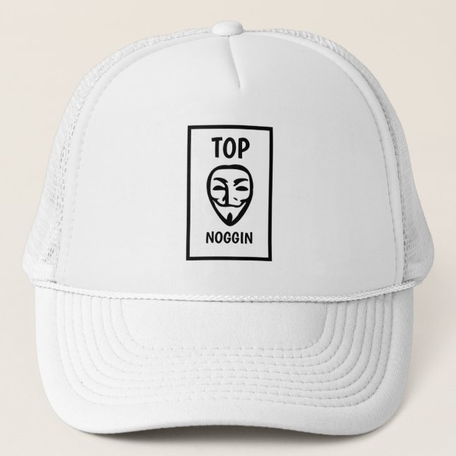 Gorra De Camionero Novedad divertida Béisbol TOP NOGGIN (Anverso)