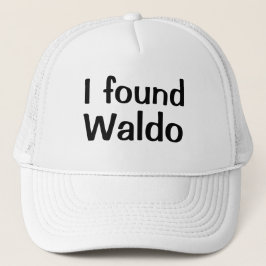 Gorra De Camionero Novedad divertida de béisbol encontré a WALDO