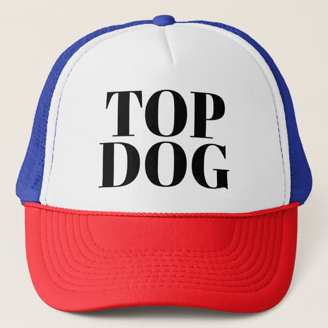 Gorra De Camionero Novedad divertida masculina Béisbol TOP DOG (Anverso)