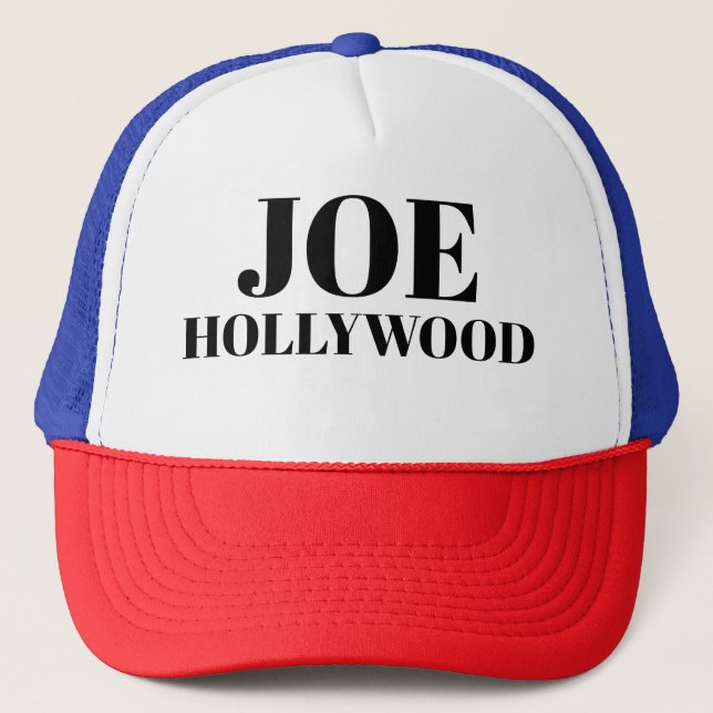 Gorra De Camionero Novedad divertida masculina JOE HOLLYWOOD (Anverso)