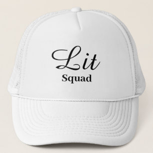 Gorra De Camionero Novedad divertida para adolescentes Moda LIT SQUAD