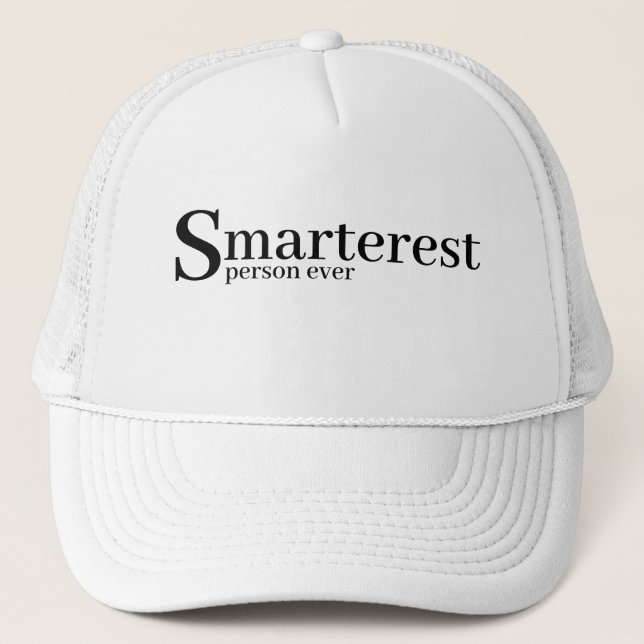 Gorra De Camionero Novedad divertida, SMARTEREST PERSONA DE Béisbol (Anverso)